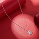 SHEGRACE Rhodium Plated 925 Sterling Silver Pendant Necklaces for Women(JN963A)-6