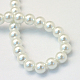 Baking Painted Pearlized Glass Pearl Round Bead Strands(X-HY-Q330-8mm-01)-4