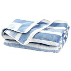 Polyester Stripe Towel, Rectangle, Blue, 1400x700x1mm(AJEW-FZC0001-007A)