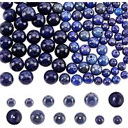 120Pcs 3 Styles Natural Lapis Lazuli Beads Strands, Dyed, Round, 6~10mm, Hole: 1mm, 40pcs/style(G-NB0003-68)