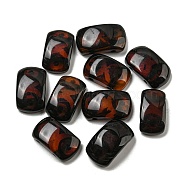 Natural Agate Dyed Beads, 2-Hole, Arch Beads, Coconut Brown, 21~23x11~13x6.5mm, Hole: 2mm(G-B070-31)