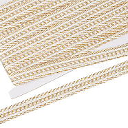 12.5 Yards Polyester Braided Ribbon, for Gift Wrapping, Party Decoration, White, 5/8 inch(15mm)(OCOR-FG0001-55A)