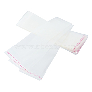 Rectangle OPP Cellophane Bags, Clear, 26.5x8cm, Unilateral Thickness: 0.035mm, Inner Measure: 21x8cm(OPC-PH0001-28)