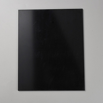 ABS Plastic Mould Plates, Rectangle, Sand Table Building Model Material Supplies, Black, 250x200x4mm