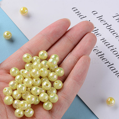 Perles acryliques opaques(MACR-S370-D8mm-A10)-5