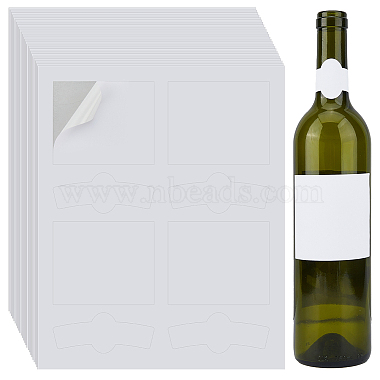 Paper Self Adhesive Wine Bottle Label(DIY-WH0349-392B)-1