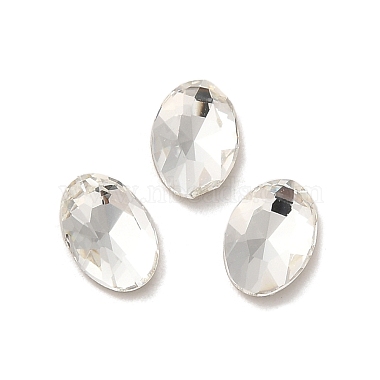 Oval Glass Rhinestone Cabochons