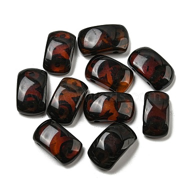 Coconut Brown Arch Natural Agate Beads