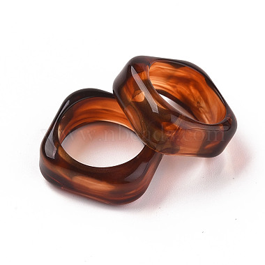 Square Transparent Resin Finger Rings(X-RJEW-S046-003-A02)-5