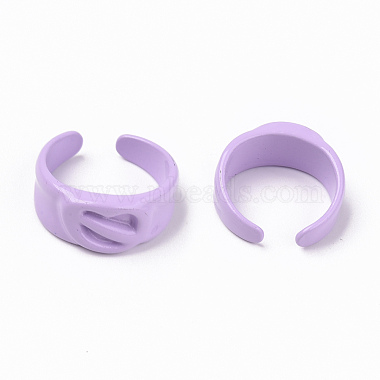 Spray Painted Alloy Cuff Rings(RJEW-T011-34F-RS)-2