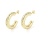 Rack Plating Brass Micro Pave Cubic Zirconia Studs Earrings(EJEW-B047-06G)-1