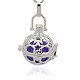 Silver Color Plated Brass Hollow Round Cage Pendants(KK-J226-04S)-1