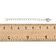 ロジウムメッキの925スターリングシルバーチェーンエクステンダー(STER-C005-04P)-3