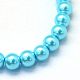 Baking Painted Pearlized Glass Pearl Round Bead Strands(HY-Q330-8mm-48)-2