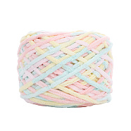 Polyester Wool Chunky Yarn, Gradient Color Knitting Yarn, Soft and Warm, for Handmade Braided Knot Pillow Throw Blanket, Colorful, 7mm(YCOR-PW0001-004A-39)