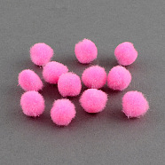 DIY Doll Craft Pom Pom Yarn Pom Pom Balls, Hot Pink, 30mm, about 500pcs/bag(AJEW-S006-30mm-03)