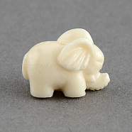 Dyed Elephant Synthetic Coral Beads, Cornsilk, 10x15x9.5mm, Hole: 2mm(CORA-S002-03)