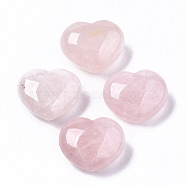 Natural Rose Quartz Heart Love Stone, Pocket Palm Stone for Reiki Balancing, 24~25x30x13~17mm(G-S364-062A)