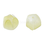 Plastic Beads, Flower, Champagne Gold, 13x13x12mm, Hole: 1.2mm(KY-N015-198B)