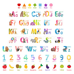 PVC Wall Stickers, Wall Decoration, Letter Pattern, 1180x345mm(DIY-WH0228-643)