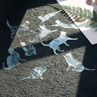 Прямоугольник с рисунком кошки наклейки на стену из пвх(CF-TAC0001-12)-4