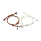 Bracelets réglables en corde de polyester ciré coréen(BJEW-TA00001)-1