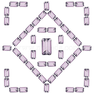 SUNNYCLUE Imitation Austrian Crystal Beads, Grade AAA, Faceted, Rectangle, Dark Slate Blue, 8x14x5.5mm, Hole: 0.9~1mm, 50pcs/box(GLAA-SC0001-49A)