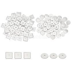 304 Stainless Steel Spacer Beads, Flat Round & Square, Stainless Steel Color, 8x0.8mm, Hole: 1.2mm,
100pcs/box(STAS-UN0009-09A)