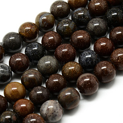 Natural Mookaite Beads Strands, Round, 6~6.5mm, Hole: 1mm, about 63pcs/strand, 15.5 inch(G-Q462-48-6mm)