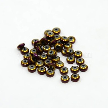Electroplate Non-magnetic Synthetic Hematite Beads Strands(G-J216C-09)-3