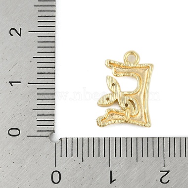 Brass Crystal Rhinestone Letter Links Connector Charms(KK-S395-06G-E)-3