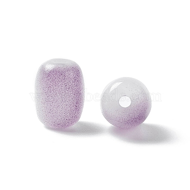 Medium Orchid Barrel Glass Beads