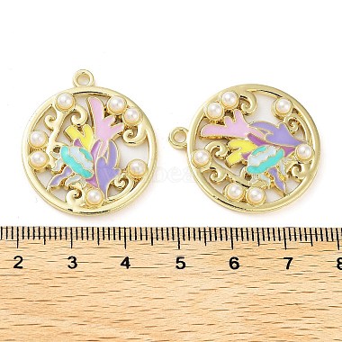 Rack Plating Alloy Enamel Pendants(FIND-Q099-08A-01)-3