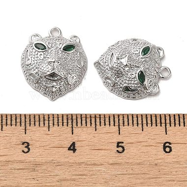 pendentifs en laiton micro pave zircone cubique verte(KK-G481-08P)-3