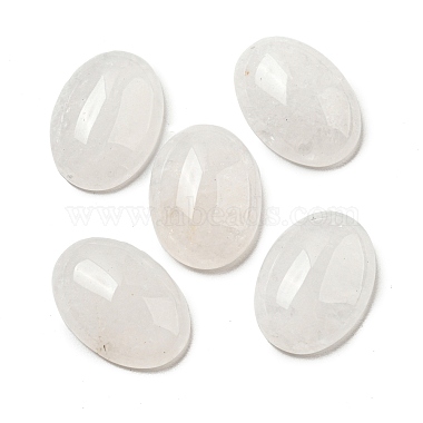 Oval White Jade Cabochons