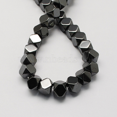 3mm Black Octagon Non-magnetic Hematite Beads