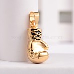 304 Stainless Steel Pendants, 3D Boxing Gloves Pendants, Antique Golden, 29x15x12mm, Hole: 5x8.5mm(STAS-H061-05AG)