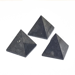 Natural Shungite Home Display Decorations, Pyramid, 39.5~41.5x39.5~41.5x38.5~41.5mm(G-F675-22)