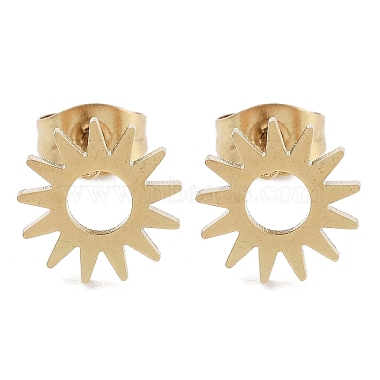 Sun 304 Stainless Steel Stud Earrings