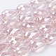 Chapelets de perles en verre galvanoplastique(X-EGLA-D015-15x10mm-23)-3