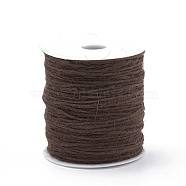 Colored Jute Cord, Jute String, Jute Twine, 3-Ply, for Jewelry Making, Coconut Brown, 2mm, about 109.36 yards(100m)/roll(OCOR-R008-2mm-023)