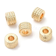 Rack Plating Brass Beads, Long-Lasting Plated, Cadmium Free & Lead Free, Flat Round, Real 14K Gold Plated, 4.5x3mm, Hole: 2mm(FIND-TAC0018-01G)