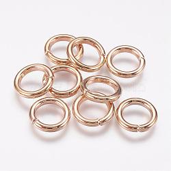 Iron Jump Rings, Open Jump Rings, Golden, 12 Gauge, 12x2mm, Inner Diameter: 8mm(IFIN-F136-01G)