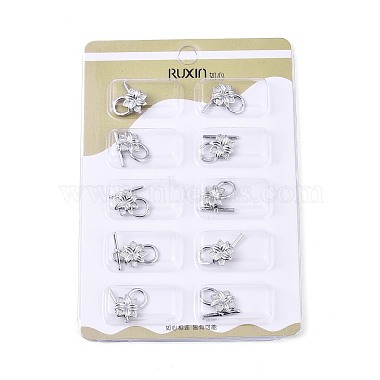 10Pcs Brass Toggle Clasps(KK-T073-41P)-2