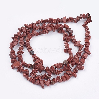 Chapelets de perles en jaspe rouge naturel(G-R192-20)-2