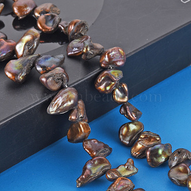 Chapelets de perles en Keshi naturel(X-PEAR-S021-022A)-4