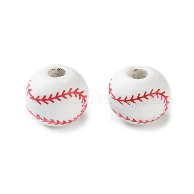 Spray Painted Wooden Beads(WOOD-A029-07A)-1