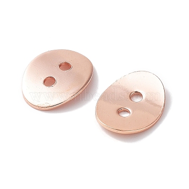 Brass Button Clasps(KK-G080-RG)-2