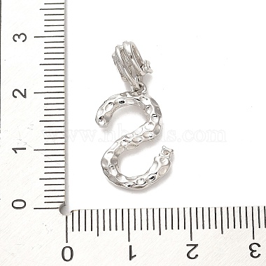 placage en rack laiton micro pavé de zircone cubique breloques pendantes européennes(KK-L210-015P-S)-3
