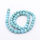 Mixed Size Synthetic Turquoise Round Bead Strands(TURQ-X0002)-3